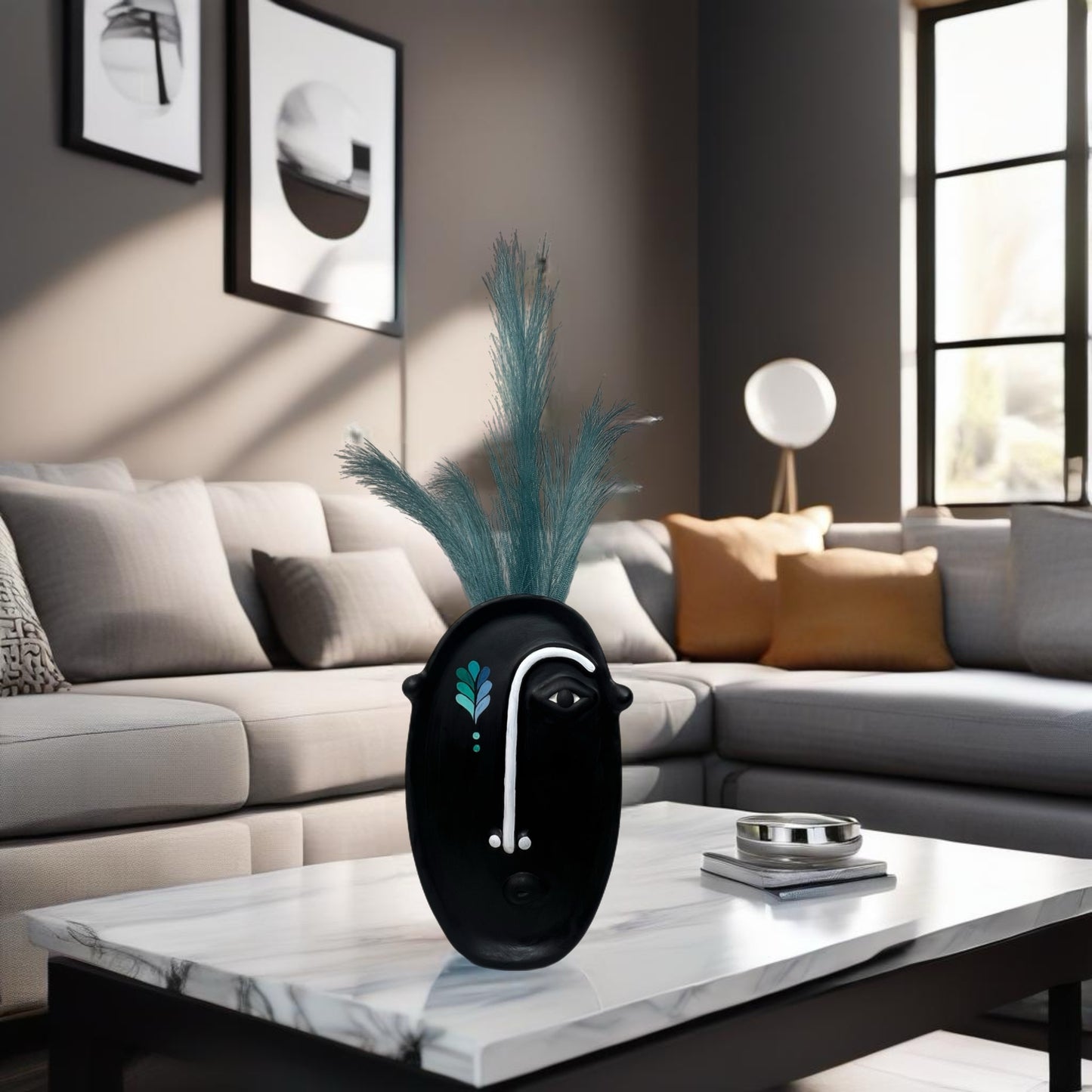 Black Moon Vase