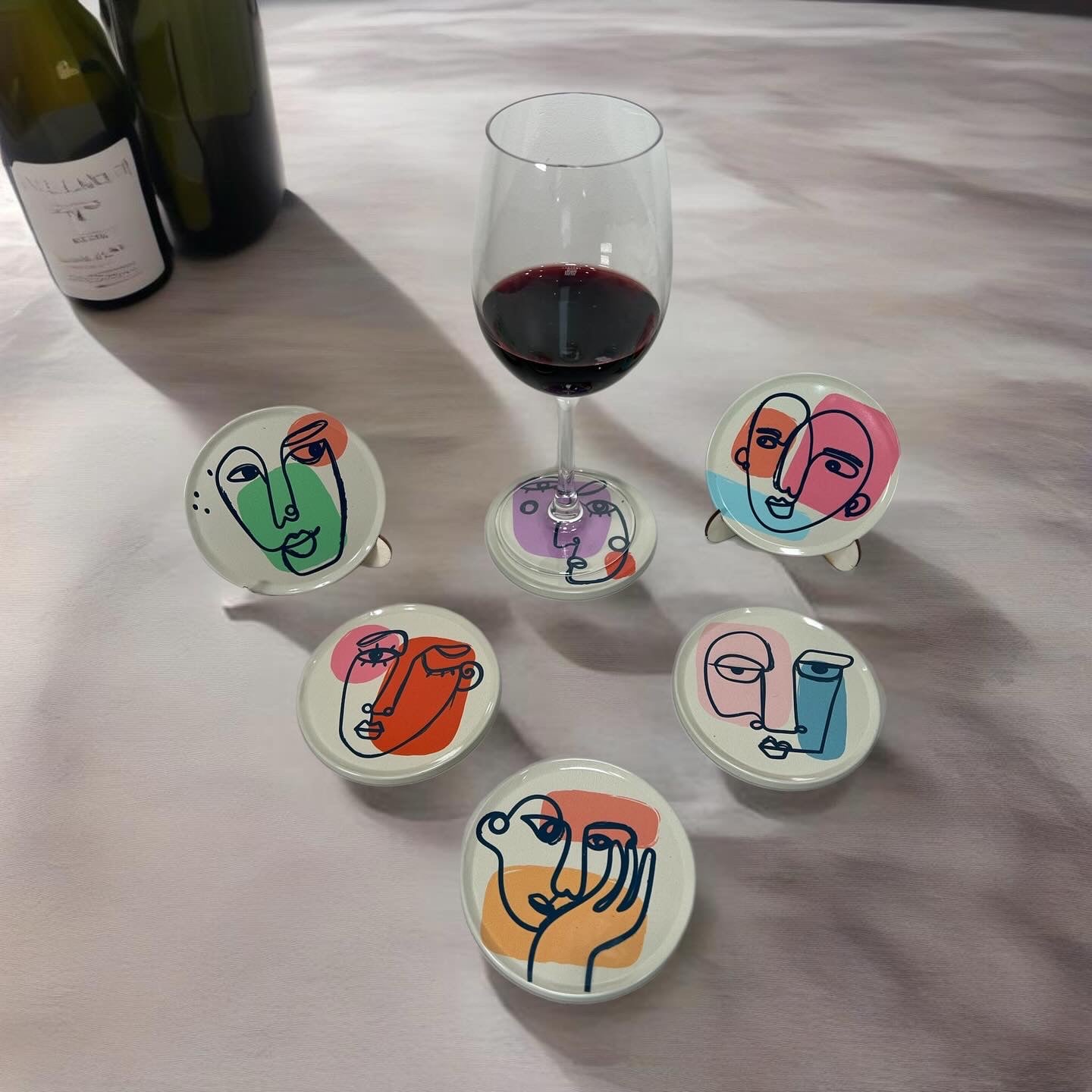 Faces Art Coasters