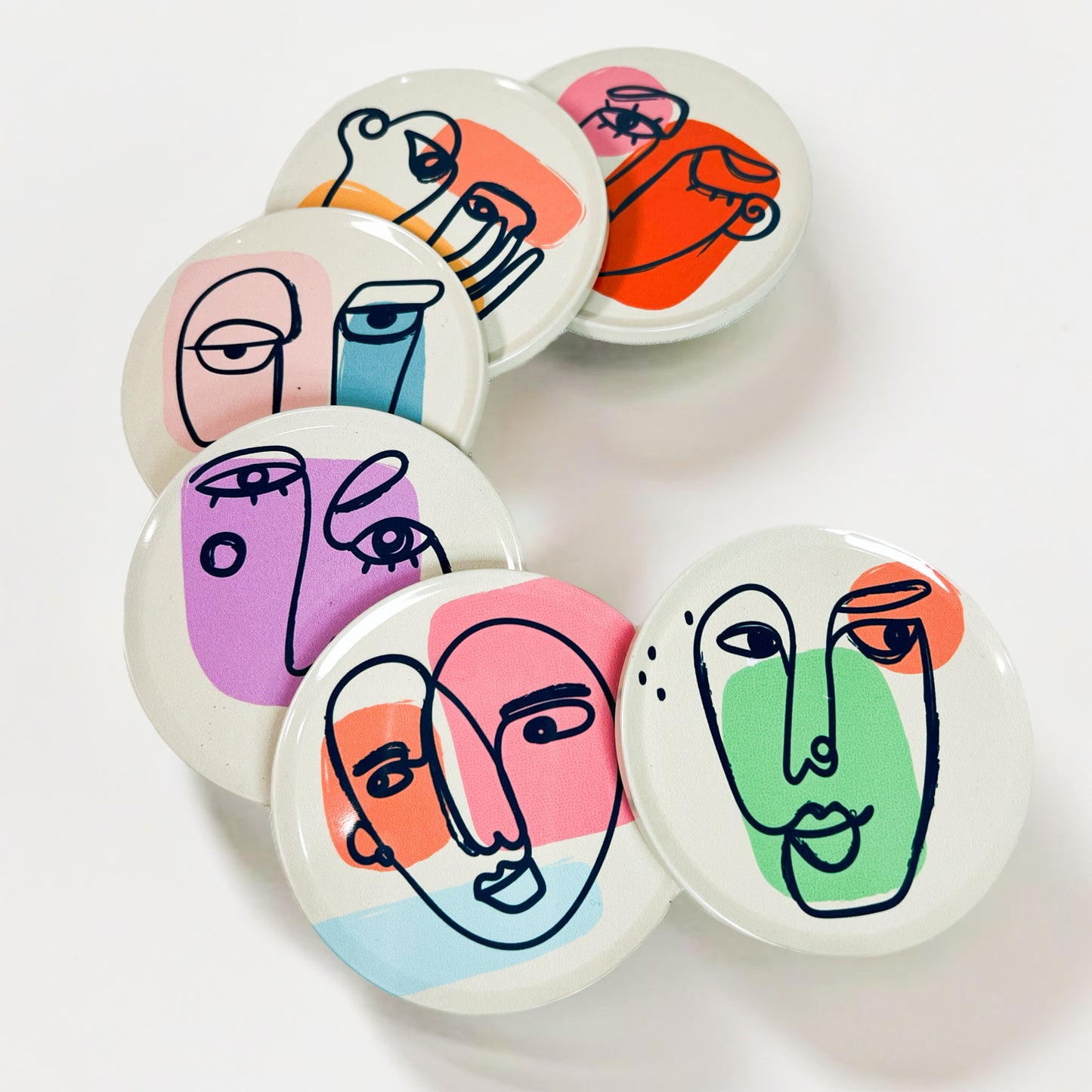 Faces Art Coasters